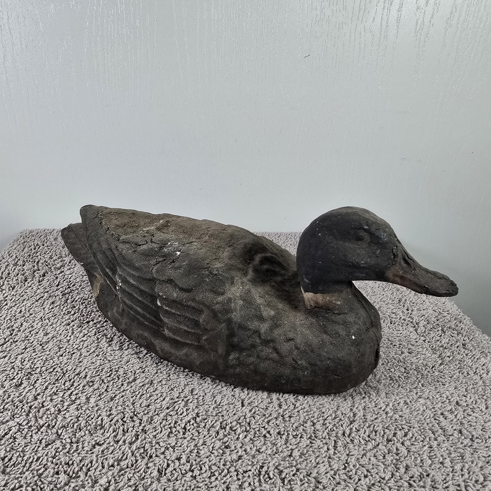 Vintage Hollow Body Composition Female Mallard Duck Decoy.
